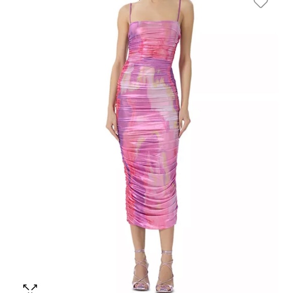 AFRM HAZEL SIDE RUCHED MINI DRESS - Picture 1 of 5